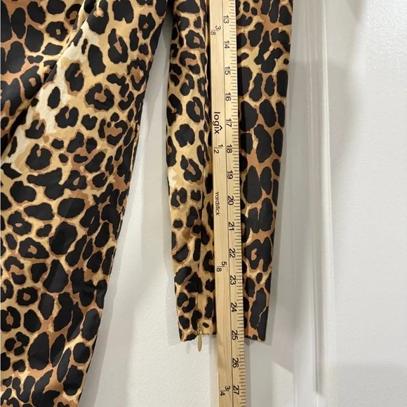 NWT Tuckernuck x India Hicks Leopard Domino Mini Dress S Puff Sleeve - Picture 11 of 15